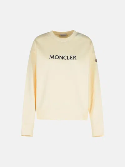 Moncler Ivory Cotton Sweatshirt