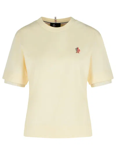 MONCLER IVORY COTTON T-SHIRT