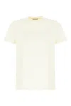 Moncler Ivory Cotton T-shirt In Neutral