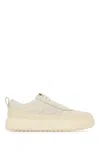 Moncler Canvas Altive Sneakers Rubber Sole In White