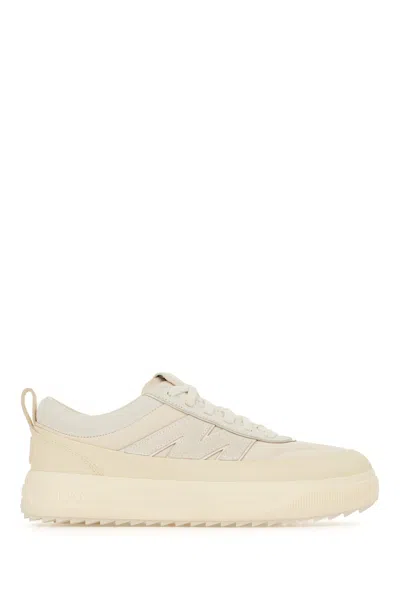 MONCLER IVORY FABRIC ALTIVE SNEAKERS