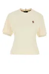 Moncler Grenoble White Cotton Clothing Tshirt In Neutral