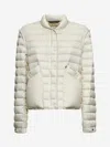 Moncler Grenoble Women Ivory Madulain Short Packable Down Jacket