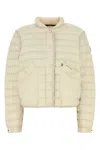 Moncler Ivory Nylon Madulain Down Jacket In 04a