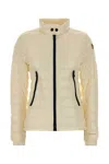 Moncler Grenoble Ivory Nylon Walibi Down Jacket In Yellow