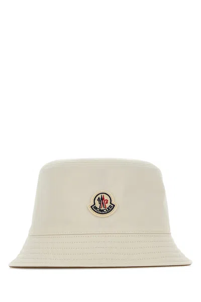 Moncler Ivory Polyester Reversible Bucket Hat In Metallic