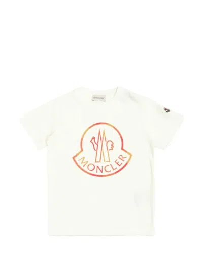 Moncler Ivory Short Sleeve T-shirt In White