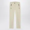 Moncler Grenoble Ivory Slim Trousers In Gore-tex In Neutral