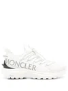 Moncler Ivory Sneakers With Prominent Logo In White