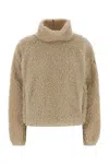 Moncler Grenoble Ivory Teddy Fabric Sweatshirt