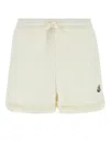 Moncler Ivory Tweed Shorts In 34
