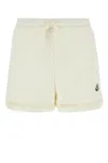 Moncler Ivory Tweed Shorts In White