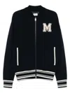 Moncler M Patch Bomber Jacket In Blue
