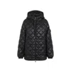 Moncler Quilted Zip-up Parka In Black