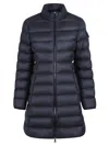 Moncler Women Midi Igesse Down Jacket In Blue