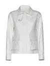 Moncler Jacket In Bianco