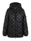 Moncler Diamond Quilted Down Jacket Puffer Jackets Black In Black
