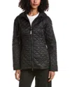 Moncler Arum Hooded Mid-length Down Jacket In Black