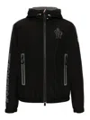 Moncler Padded Technical Poplin Jacket For Outdoor Activities In Black
