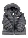 Moncler Jules Down Jacket Filled With Real Goose Down With Detachable Hood And Zip Closure-. In Black