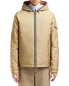 Moncler Evettes Nylon Hooded Jacket In Gold
