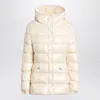 Moncler Barante Zip-up Puffer Jacket In Neutral