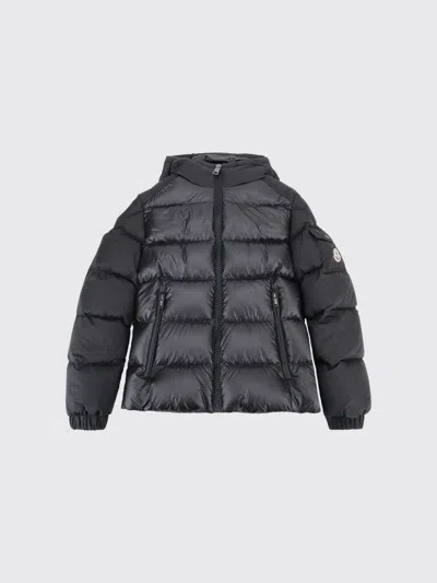 Moncler Jacket Kids Color Black In Gray