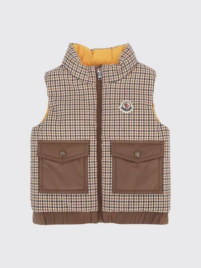 Moncler Babies'  Jacket Kids Color Camel In Brown