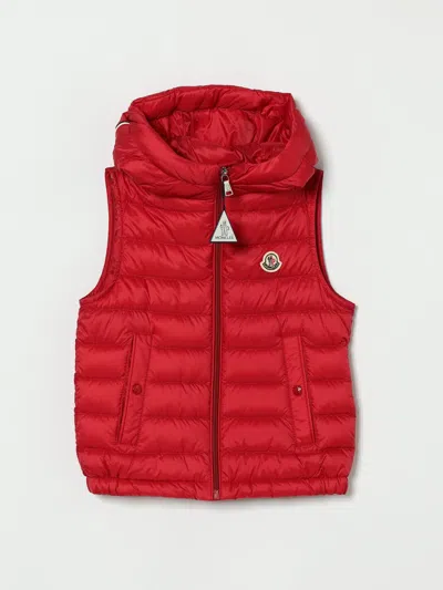 Moncler Jacket Kids  In Red