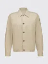 Moncler Gilben Buttoned Jacket In Brown