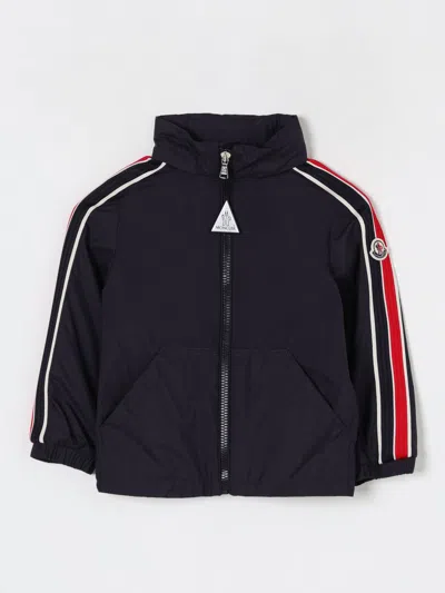 Moncler Jacket  Kids Color Navy In Black