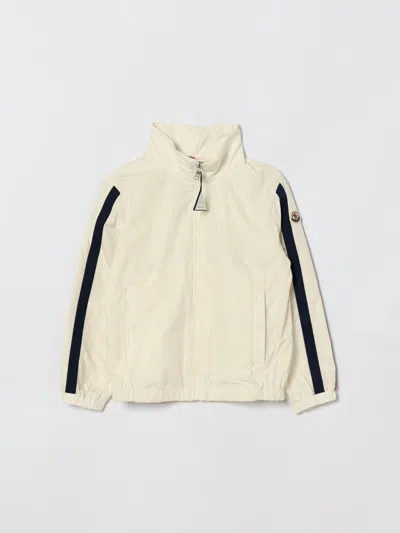 Moncler Coat  Kids Color White In Gold