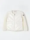 Moncler Jacket  Kids Color Yellow Cream In Yellow Cream