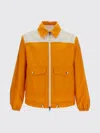 Moncler Colour-block Drawstring Jacket In Orange