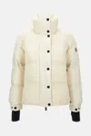 Moncler Anglin Padded Jacket With Logo-patch In Neutral