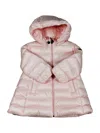 Moncler Long Down Jacket Majeure Padded With Real Goose Down With Detachable Hood And Zip Closure Welt Pocke In Pink