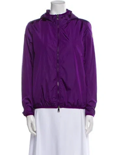 Pre-owned Moncler Jacket In Purple