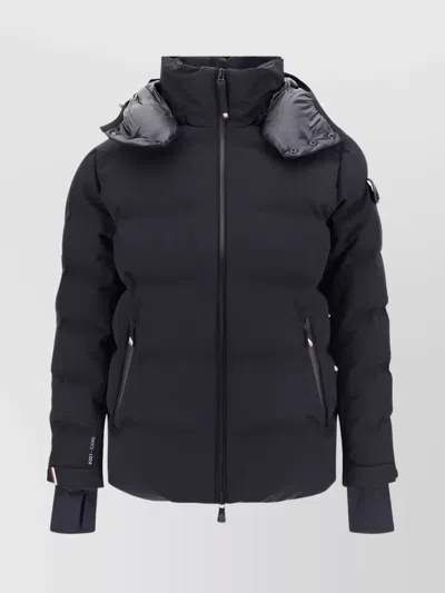 Moncler Jacket Quilted Padded Adjustable Hem In Black