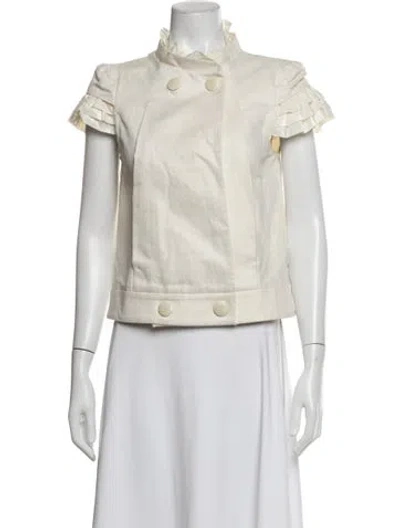 Pre-owned Moncler Jacket In White