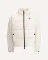Moncler Jacket With Sleeves In Contrast In White