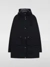 Moncler Navy Gaillon Parka Short Hood In Black