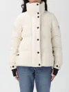 Moncler Anglin Padded Jacket With Logo-patch In Neutral