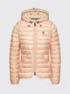 Moncler Grenoble Karura Short Transformable Down Jacket Pink In Orange