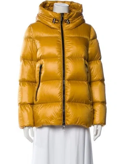 Pre-owned Moncler Jacket In Yellow