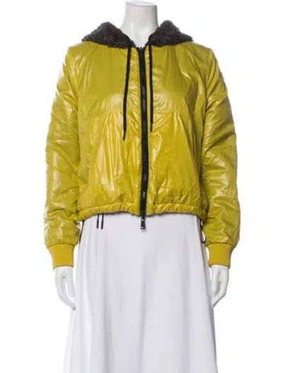 Pre-owned Moncler Jacket In Yellow