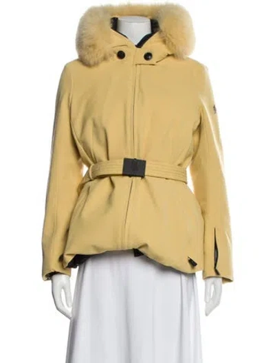 Pre-owned Moncler Jacket In Yellow