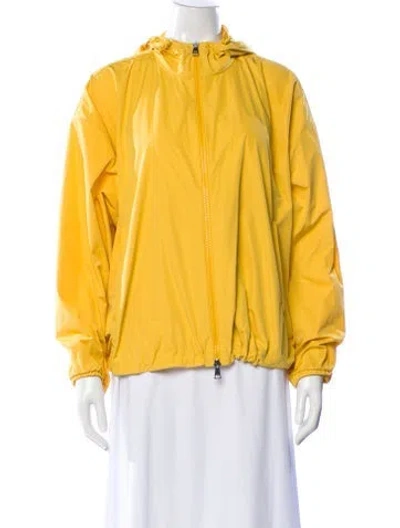 Pre-owned Moncler Jacket In Yellow