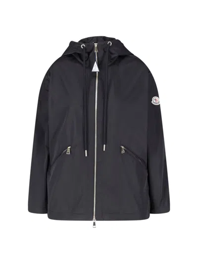 Moncler Jacket Zip "cassiopea" In Black