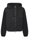 Moncler Snap Button Pockets Hooded Parka With Elasticated Cuffs