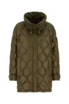 Moncler Olive Green Nylon Lombi Down Jacket In Green